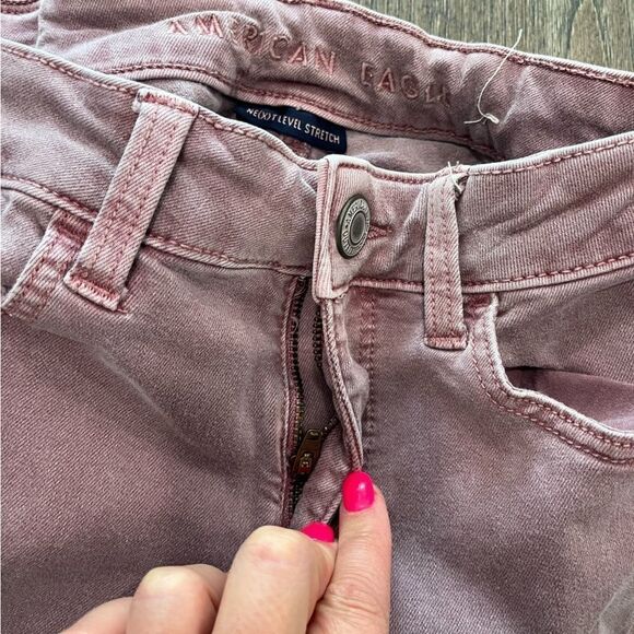 American Eagle Ne(x)t Level Stretch Purple Skinny Jeans 6 - Picture 5 of 11